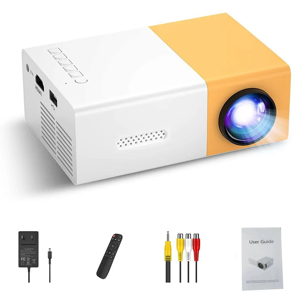 Mini Projector Portable - Draagbare tv-projector 110V-220V, projectiescherm voor kinderen,
