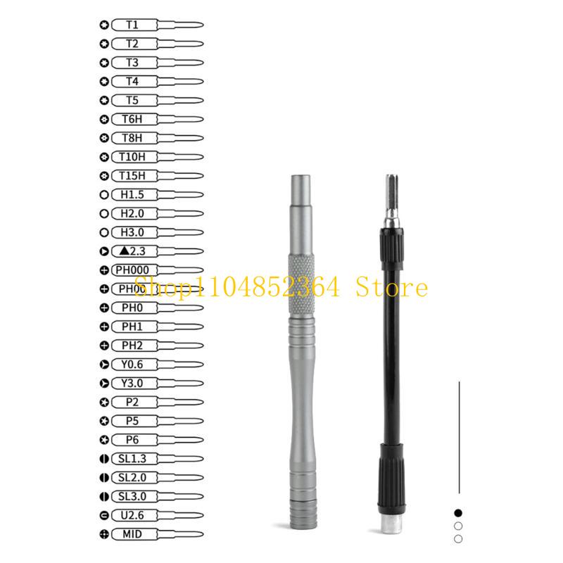 Electronics Repair Gadgets - 652F Draagbare 30-in-1 precisieschroevendraaiercollectie voor reizen