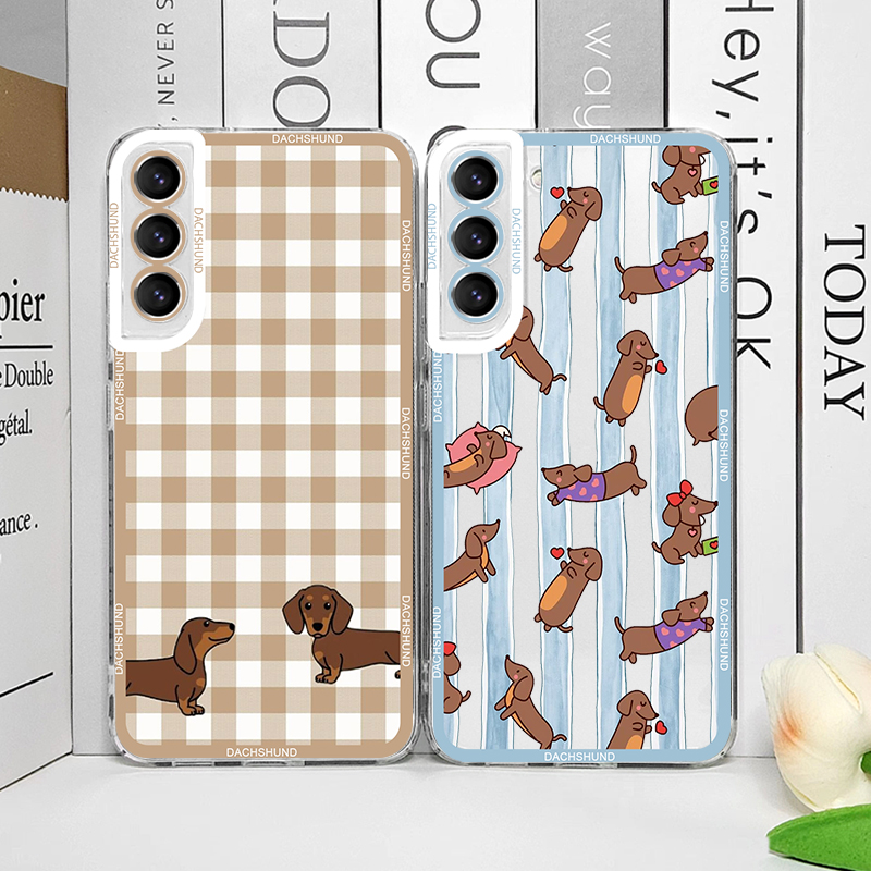 Oppo Reno 12 - Schattig dierenworsthondje telefoonhoesje voor Oppo Reno