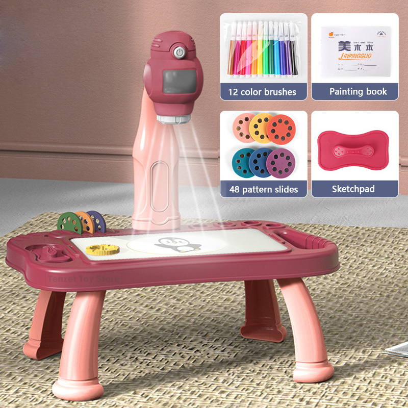 Digital Drawing Tablet - Smart Projector Kids Schilderij Tafel Set