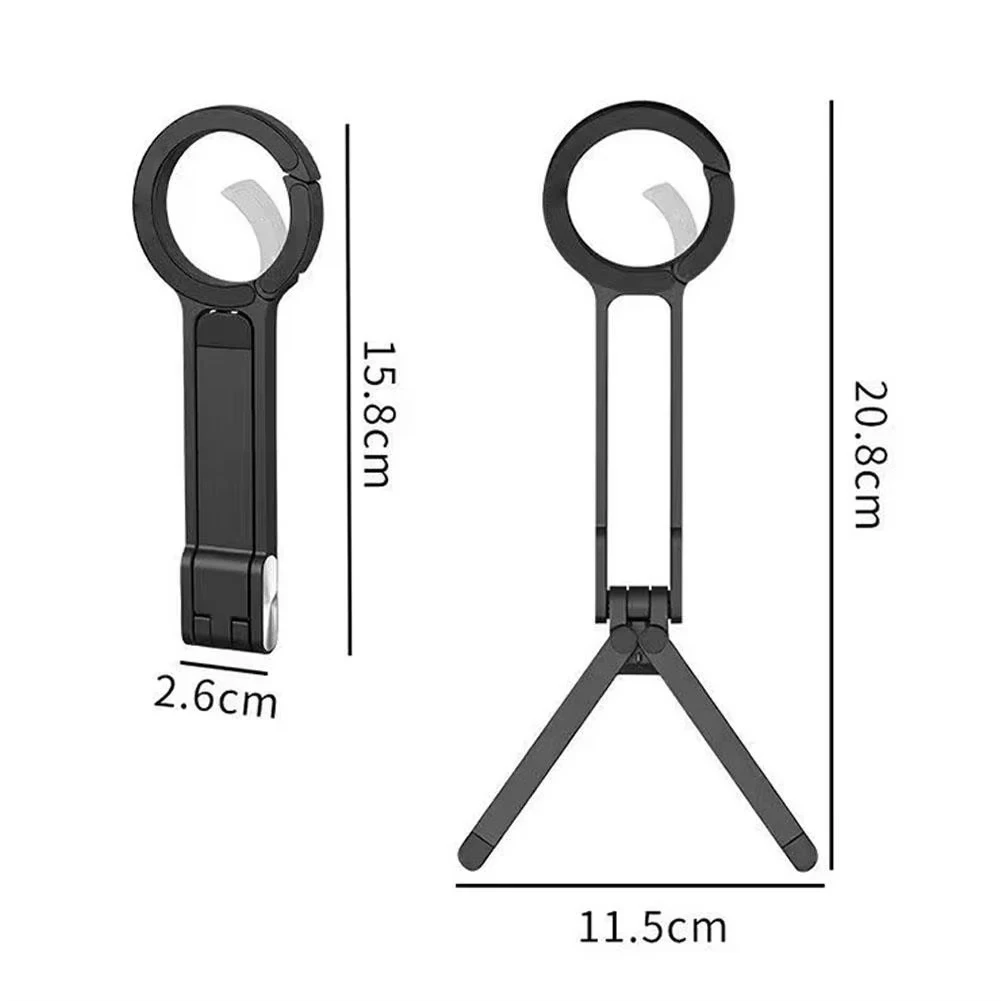 Auto Tracking Tripod - Alloy telefoonstatief met karabijnhaak voor iPhone