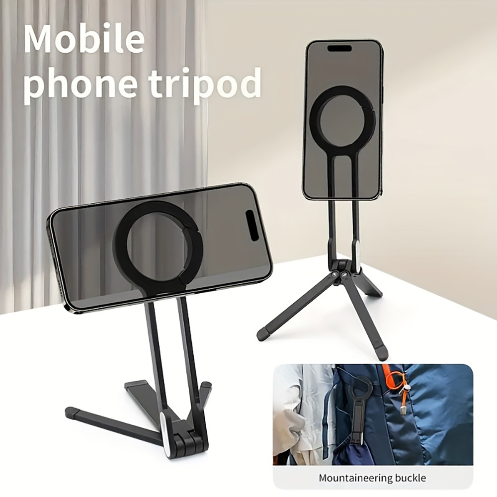 Auto Tracking Tripod - Karabijnhaak Mobiele Telefoon Statief Magnetische Houder