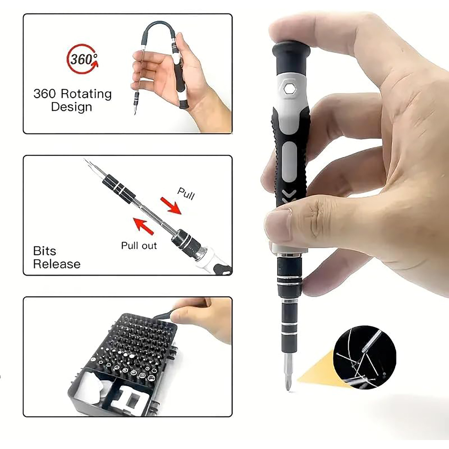115-delige precisie schroevend - Electronics Repair Gadgets recensie en prijs