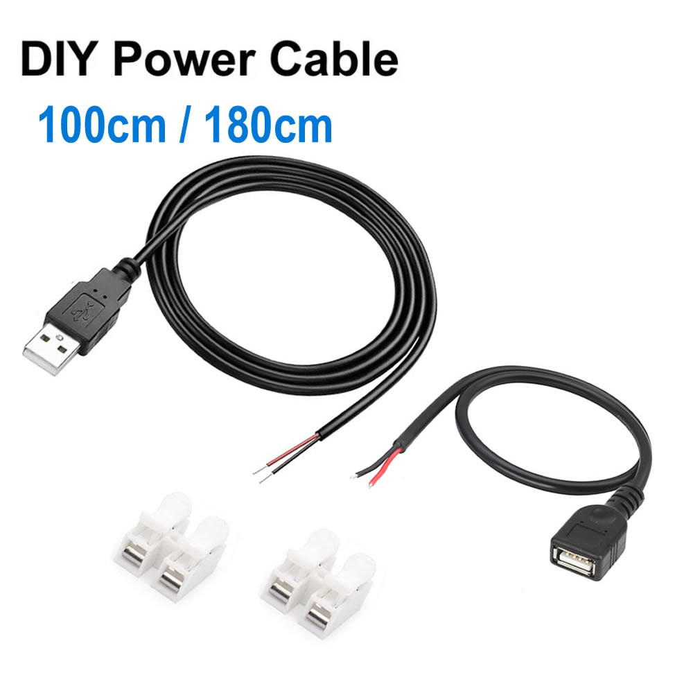 DC 2-pins USB-voedingskabel US - Electronics Repair Gadgets recensie en prijs
