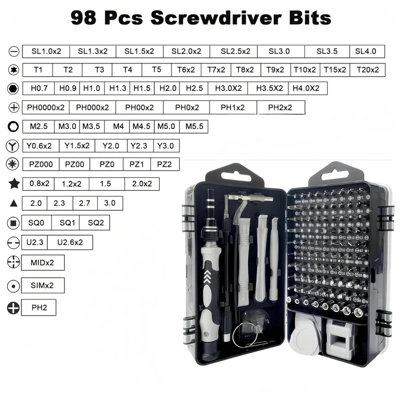 115-delige precisie schroevend - Electronics Repair Gadgets recensie en prijs