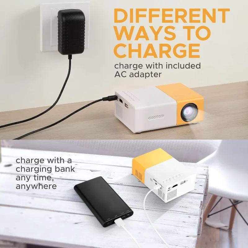 Draagbare tv-projector 110V-22 - Mini Projector Portable recensie en prijs