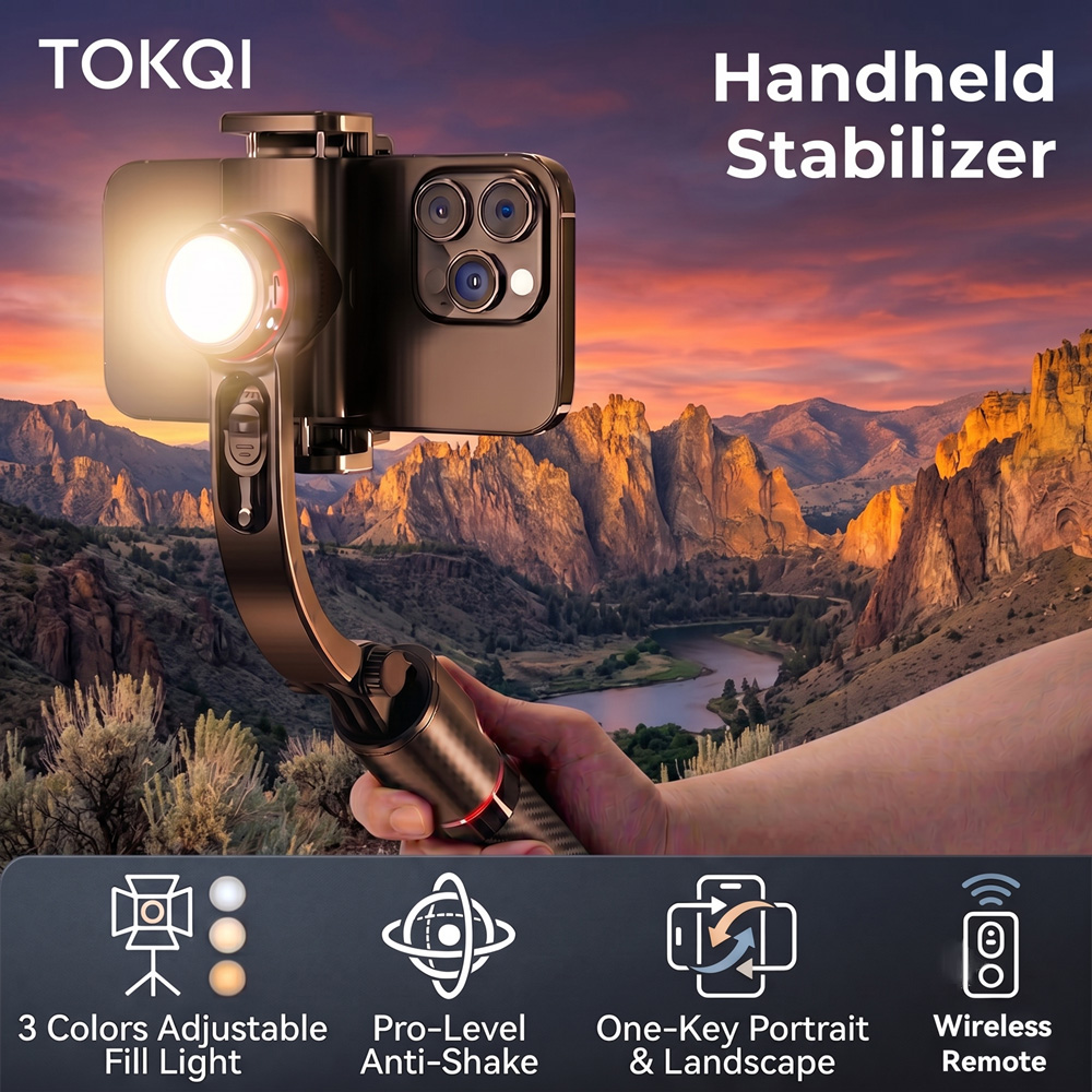 TOKQI Gimbal Stabilizer Anti-S - Auto Tracking Tripod recensie en prijs