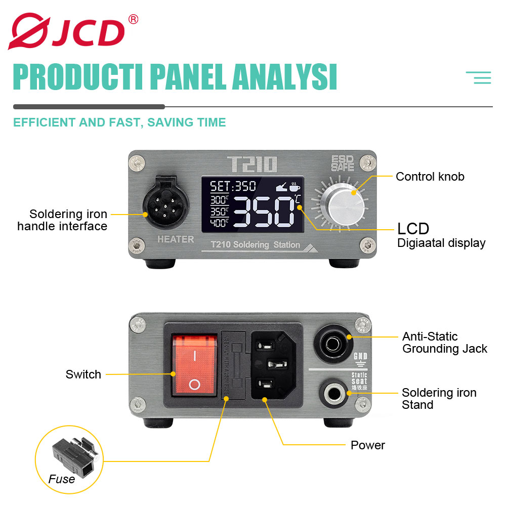 JCD T210 Smart Soldeerstation  - Electronics Repair Gadgets recensie en prijs