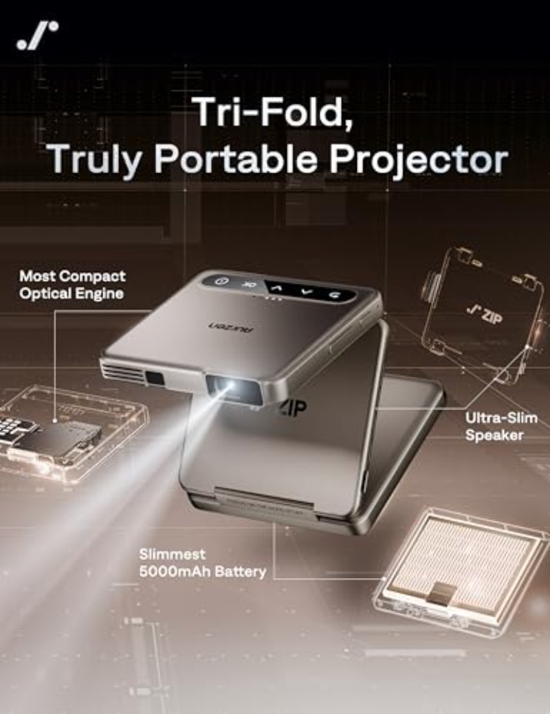 Yinzam ZIP Gold Tri-Fold Draag - Mini Projector Portable recensie en prijs