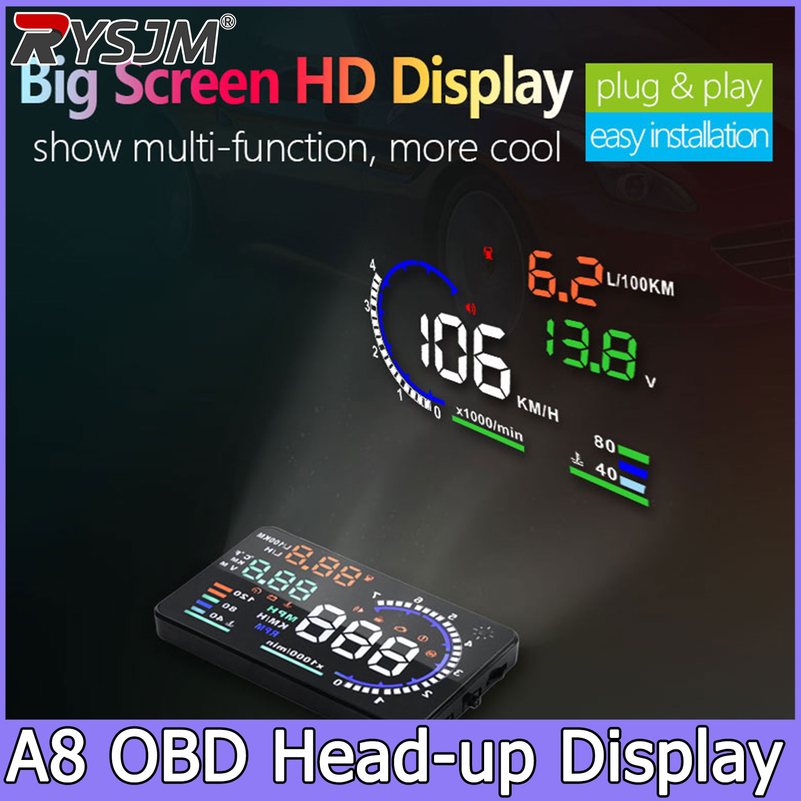A8 OBD HUD Head-up Display Sne - Electronics Gadgets For Car recensie en prijs