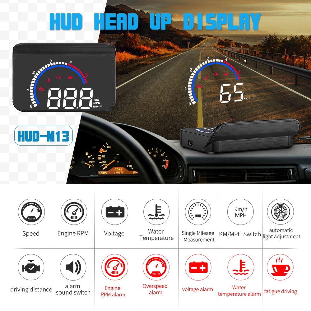 M13 Auto OBD Snelheidsprojecto - Mini Projector Portable recensie en prijs
