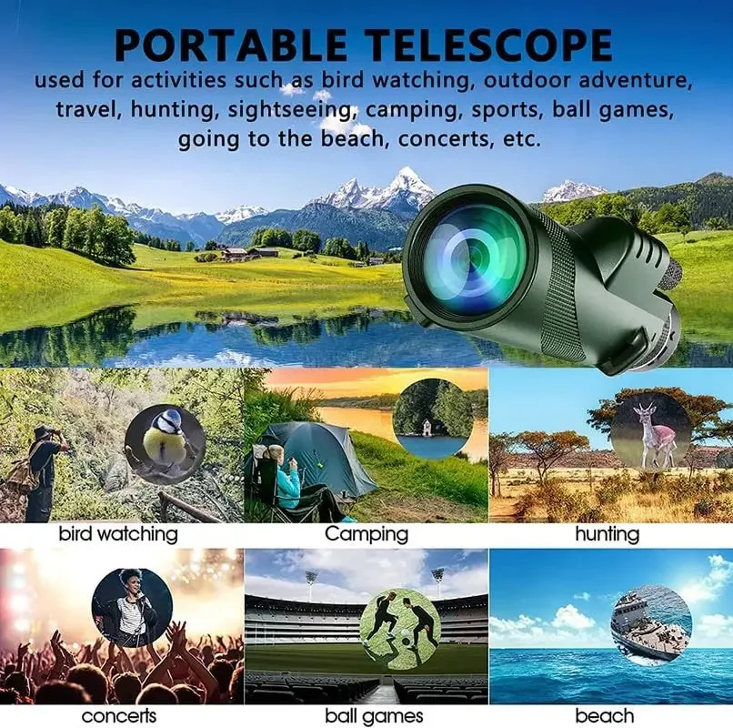 80x100 HD monoculair voor smar - Auto Tracking Tripod recensie en prijs