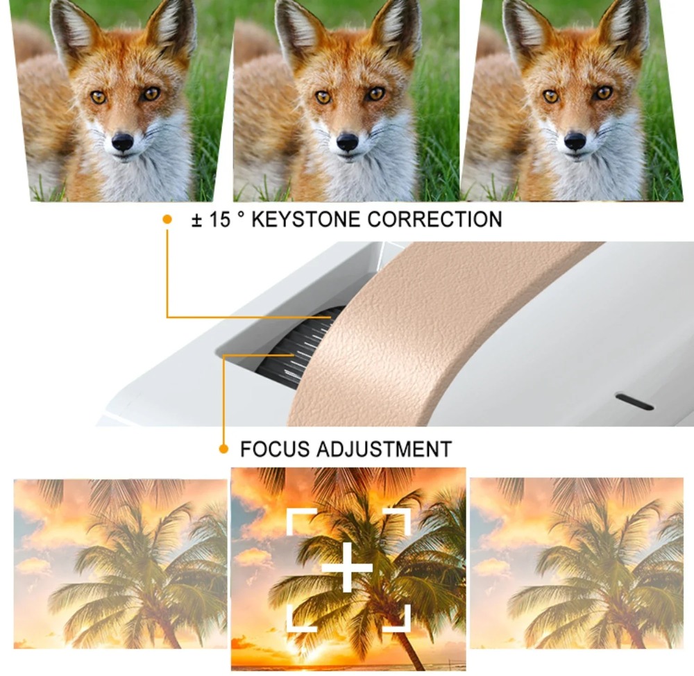 Draagbare slimme 4K-projector  - Mini Projector Portable recensie en prijs